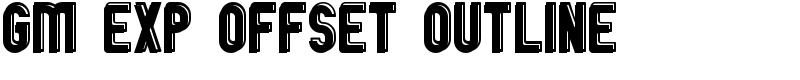 GM Exp Offset Outline Font