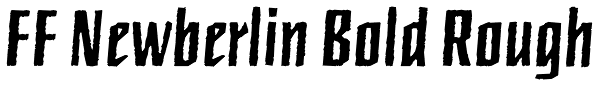 FF Newberlin Bold Rough Font