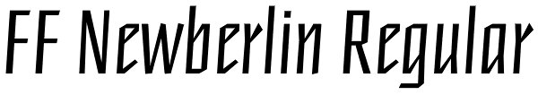 FF Newberlin Regular Font