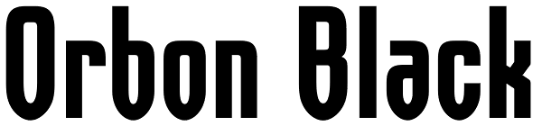 Orbon Black Font