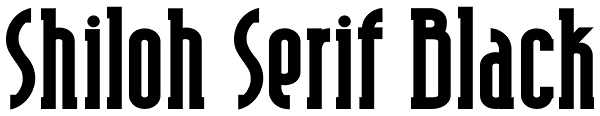 Shiloh Serif Black Font