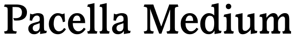 Pacella Medium Font