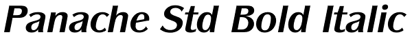 Panache Std Bold Italic Font