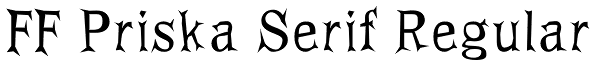 FF Priska Serif Regular Font