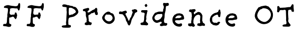 FF Providence OT Font