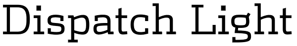 Dispatch Light Font