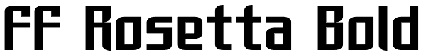 FF Rosetta Bold Font