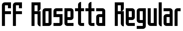 FF Rosetta Regular Font
