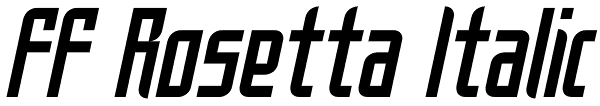 FF Rosetta Italic Font