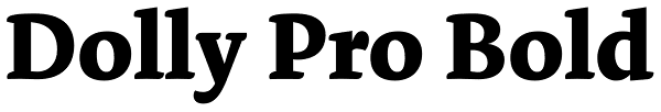 Dolly Pro Bold Font