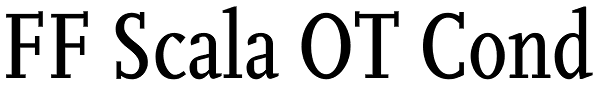 FF Scala OT Cond Font