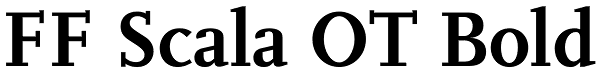 FF Scala OT Bold Font