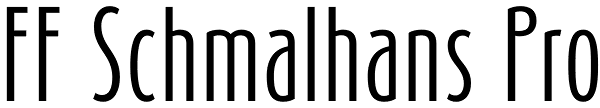 FF Schmalhans Pro Font