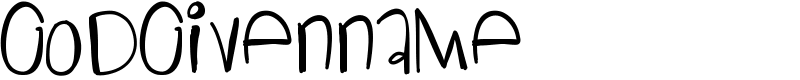 GodGivenName Font