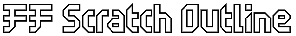 FF Scratch Outline Font