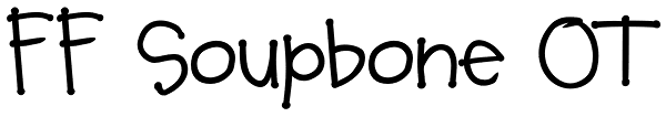 FF Soupbone OT Font