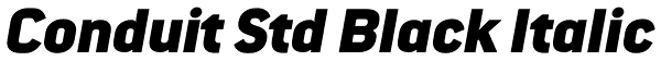 Conduit Std Black Italic Font