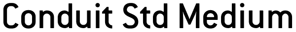 Conduit Std Medium Font