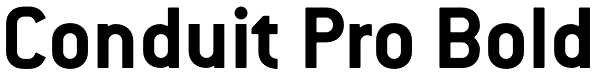 Conduit Pro Bold Font