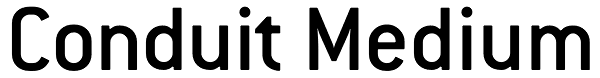 Conduit Medium Font