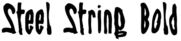 Steel String Bold Font