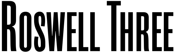 Roswell Three Font