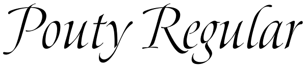 Pouty Regular Font