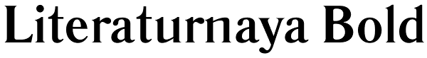 Literaturnaya Bold Font