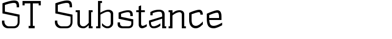 ST Substance Font