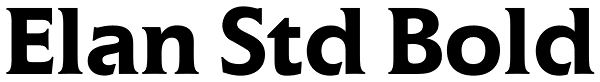 Elan Std Bold Font