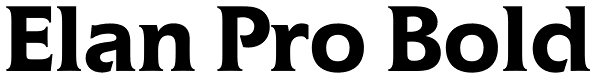 Elan Pro Bold Font