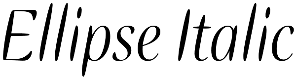 Ellipse Italic Font