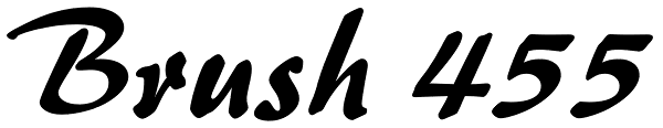 Brush 455 Font