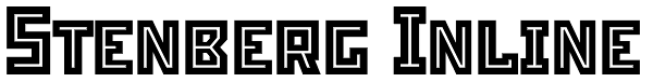 Stenberg Inline Font