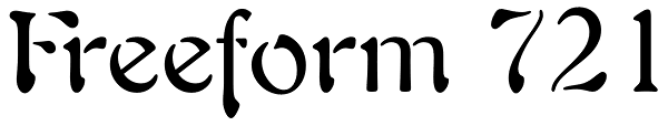 Freeform 721 Font