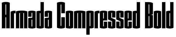 Armada Compressed Bold Font