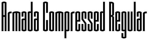 Armada Compressed Regular Font