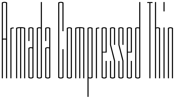 Armada Compressed Thin Font