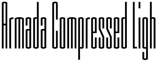 Armada Compressed Light Font