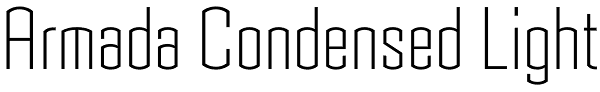 Armada Condensed Light Font