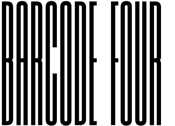 Barcode Four Font