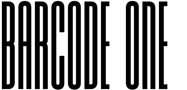 Barcode One Font