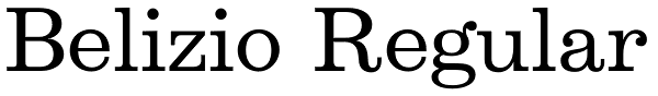 Belizio Regular Font