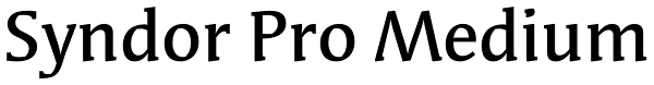 Syndor Pro Medium Font