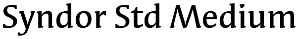 Syndor Std Medium Font