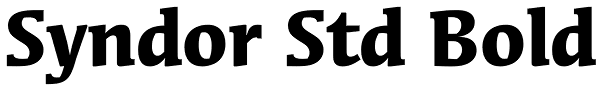 Syndor Std Bold Font