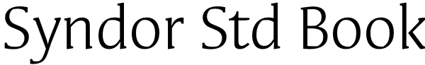 Syndor Std Book Font