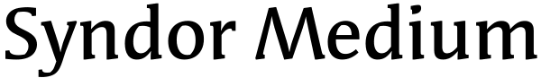 Syndor Medium Font