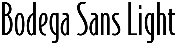 Bodega Sans Light Font