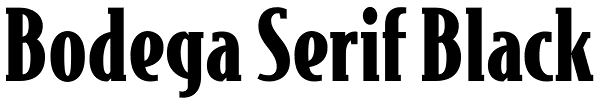 Bodega Serif Black Font